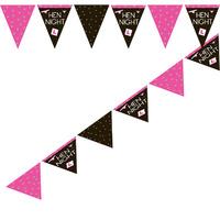 Hen Night Paper Party Flag Bunting