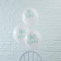 Hello World Party Balloons