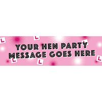 Hen Party Personalised Banner