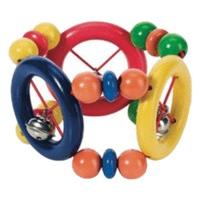 Heimess Wooden Circular Rattle With Bells