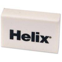helix economy pencil eraser for hb and softer grades 41x20x13mm white  ...