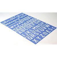 helix h57010 stencil set of letters numbers and symbols 50mm upper