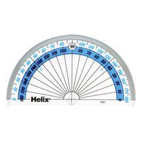 Helix H01040 Protractor 180 Degree 100mm - Single
