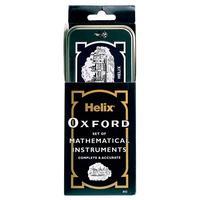 helix oxford maths set includes various stationery items and storage t ...
