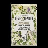 heath heather organic lemon balm liquorice 20 tea bags
