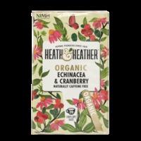 heath heather organic echinacea cranberry 20 tea bags