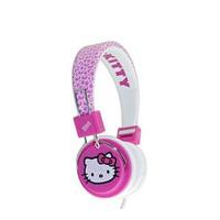 hello kitty folding on ear headphones fuzzy bow