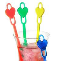 heart spoon cocktail stirrers pack of 50