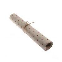 heart print linen fabric roll 2m red