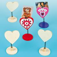 Heart Wooden Photo Holders (Pack of 16)