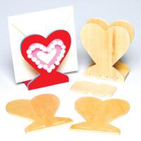 heart wooden letter holder kits pack of 15