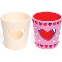 Heart Ceramic Tealight Holders (Box of 16)