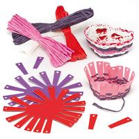 Heart Basket Weaving Kits (Pack of 4)