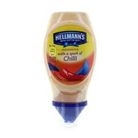 Hellmanns Mayonnaise Squeezy With A Spark Of Chilli