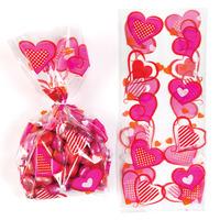 Heart Cellophane Bags (Pack of 20)