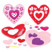 Heart Cushion Sewing Kits (Pack of 10)