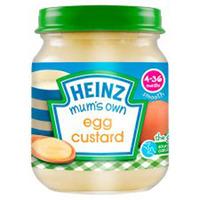 heinz 4 month mums own egg custard