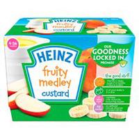 Heinz 4 Month Fruity Custard Fruit Medley 4 Pack