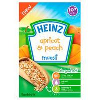 heinz 10 month apricot peach muesli packet