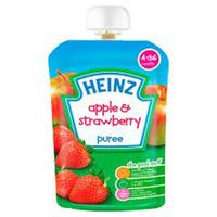 Heinz 4 Month Fruit Pouch Apple & Strawberry