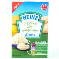 heinz 4 month rice garden vegetable packet