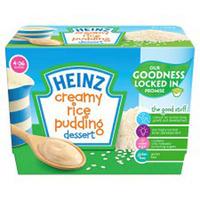 Heinz 4 Month Dessert Pots Creamy Rice Pudding 4 Pack