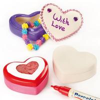 Heart Ceramic Trinket Boxes (Box of 16)