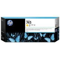 hewlett packard hp 745 300ml designjet yellow ink cartridge f9k02a