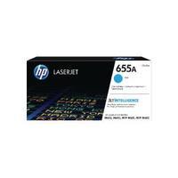 Hewlett Packard HP 655A Cyan Original LaserJet Toner Cartridge CF451A