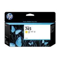 hewlett packard hp 745 130ml designjet yellow ink cartridge f9j96a