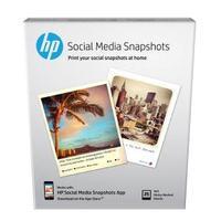 Hewlett Packard HP Social Media Snapshots 10 x 13 cm Removable Sticky
