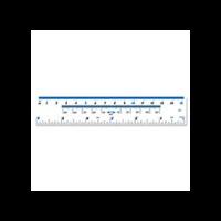 Helix Clear Plastic Ruler 150mm (15cm)