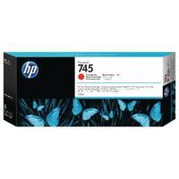 hewlett packard hp 745 designjet ink cartridge chromatic red f9k06a