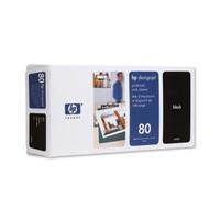 hewlett packard hp 80 black printhead and cleaner for designjet 1000