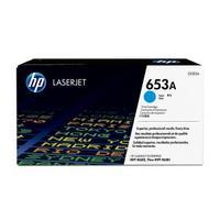 hewlett packard hp 653a yield 16500 pages cyan original laserjet toner