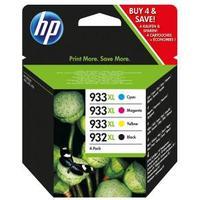 hewlett packard hp 932xl black ink cartridge 933xl cyanmagentayellow