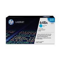 hewlett packard hp 648a cyan toner cartridge yield 11 000 pages for