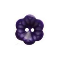 Hemline Flower Shaped Two Hole Buttons 15mm Lavender