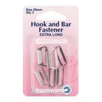 hemline extra long hook bar fasteners