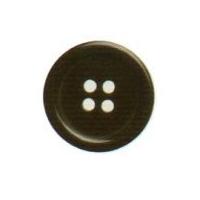 Hemline Round Classic 4 Holed Buttons 15mm Black