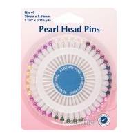 Hemline Pearl Head Pins
