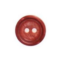 Hemline Round High Rimmed Buttons 15mm Wine