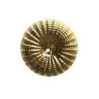 Hemline Round Textured Buttons 17.5mm Gold