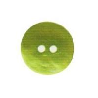 hemline round shell buttons 15mm lime green