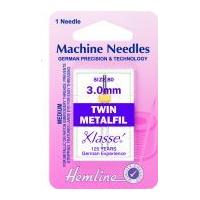 hemline twin metalfil universal sewing machine needles