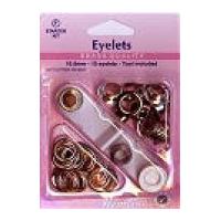 Hemline Metal Eyelets Kit with Tool 10.5mm Silver