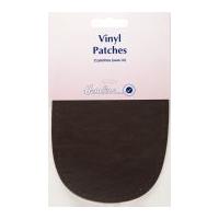 Hemline Sew On Vinyl Repair Mending Patch 10cm x 15cm Brown