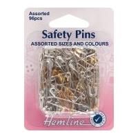 hemline safety pins value pack silver gold