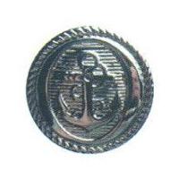 Hemline Naval Anchor Design Buttons 21.25mm Silver