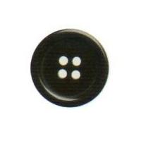 hemline round classic 4 holed buttons 15mm dark grey